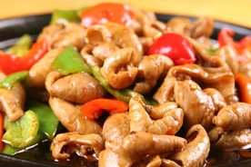 干锅肥肠美味图片