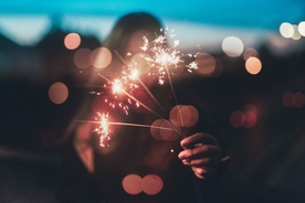 烟花棒祝福图片