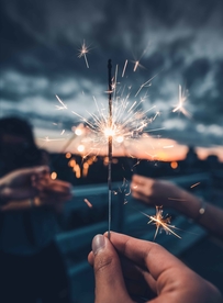 烟花棒祝福图片