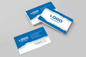 蓝色名片
