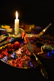 蜡烛烛光火苗图片