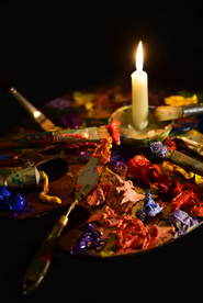 蜡烛烛光火苗图片