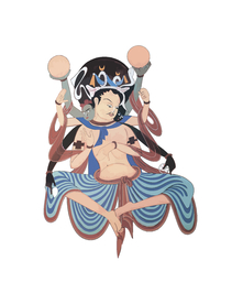 敦煌风格菩萨画像