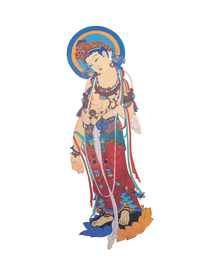 敦煌风格菩萨画像