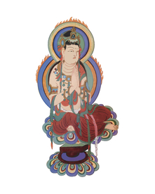 敦煌风格菩萨画像