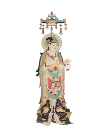 敦煌风格菩萨画像