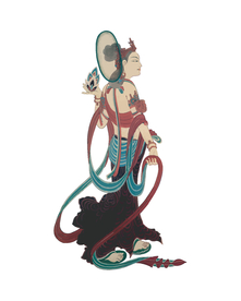 敦煌风格菩萨画像