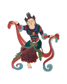 敦煌风格菩萨画像