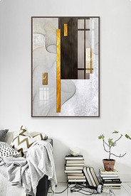 北欧风简约抽象艺术装饰画