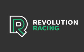 r R 字母 现代 简约 赛车