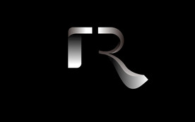 r R 字母 现代 简约 赛车