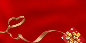 红色礼物盒背景