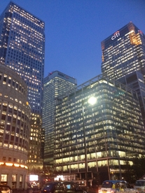 伦敦金丝雀码头风景