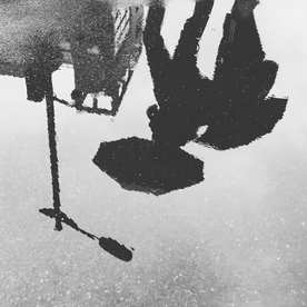 雨中美景水珠积水图片