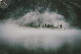 山林中的雾气图片