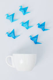 纸鹤折纸剪纸叠纸趣味图片