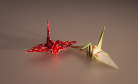 纸鹤折纸剪纸叠纸趣味图片