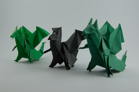 纸鹤折纸剪纸叠纸趣味图片