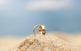 爱情戒指金戒银戒图片