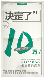 房地产朋友圈宣传海报