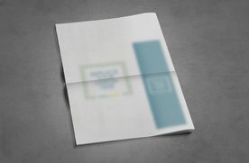 报纸展示效果图样机