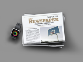报纸展示效果图样机