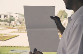 报纸展示效果图样机