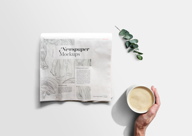 报纸展示效果图样机