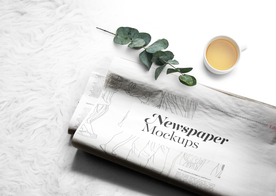 报纸展示效果图样机