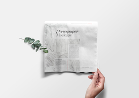 报纸展示效果图样机