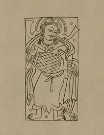 敦煌佛教绘画线稿图