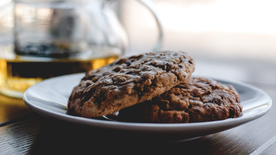松饼烘焙色甜品图片