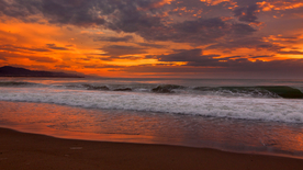 沙滩海岸唯美图片