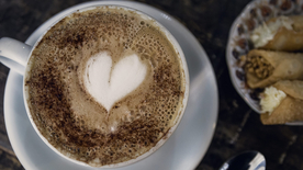 咖啡拉花咖啡图片