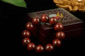 小叶紫檀手串手链图片