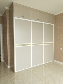 衣柜 推拉衣柜 浅布纹 黄色