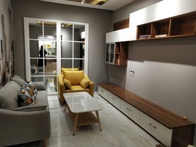 沙发 布艺沙发 电视柜 新中式