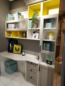 书柜 书桌 展示柜 美式 轻奢