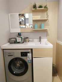 阳台柜 浴室柜 洗衣机 洗手盆