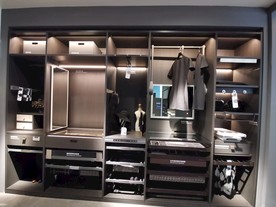 衣帽间   鞋柜  展示柜 黑