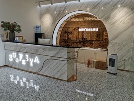 背景墙 前台 轻奢风