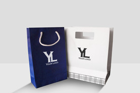 包装样机图片 纸袋LOGO样机