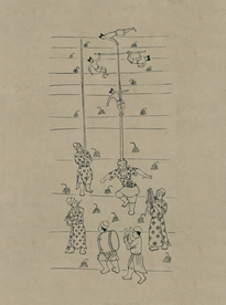 敦煌佛教绘画线稿图