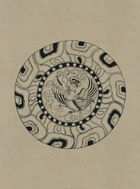 敦煌佛教绘画线稿图