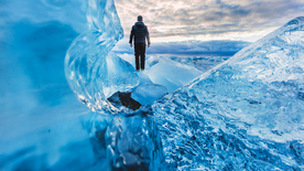 冰川寒冰极地冰块图片