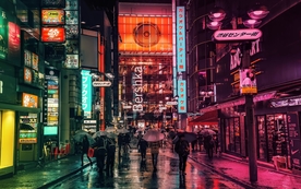 城市魅力灯光图片