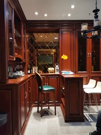 酒柜 吧台 红木