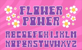 26个字母 白色花卉