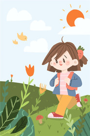 五一劳动节插画海报