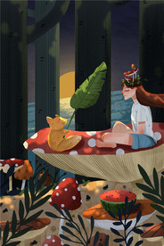 五一劳动节插画海报